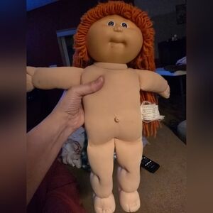 Vintage used Cabbage Patch doll 1985 red head